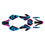 honda xr70 graphics kit 2001-2003 evader series magenta-cyan