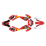 honda xr70 graphics kit 2001-2003 pecker series red