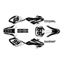 honda xr100 graphics kit 2001-2003 division series white
