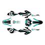 honda xr100 graphics kit 2001-2003 evader series teal