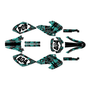 honda xr100 graphics kit 2001-2003 shatter series teal