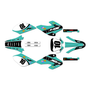 honda xr100 graphics kit 2001-2003 speed series teal