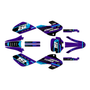 honda xr80 graphics kit 2001-2003 warrior series purple