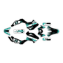 honda xr150l graphics kit all years evader series teal