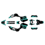 honda xr125l graphics kit 2003-2013 spear series teal