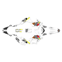 honda xr190l graphics kit all years pecker series white