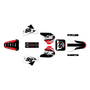 honda xr200r graphics kit 1984-2002 division series red-white