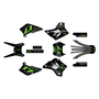 kawasaki kdx200 graphics kit 1995-2008 axis series green-shift