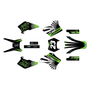kawasaki kdx220 graphics kit 1995-2008 fh series green