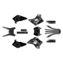 kawasaki kdx200 graphics kit 1995-2008 oem series smoke