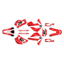 honda xr650r graphics kit 2000-2009 lethal series red