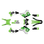 kawasaki kdx200 graphics kit 1995-2008 rail series green