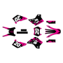 kawasaki kdx220 graphics kit 1995-2008 spear series magenta