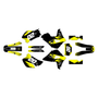 honda xr650r graphics kit 2000-2009 spear series yellow