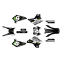 kawasaki kdx200 graphics kit 1995-2008 turbo series grey