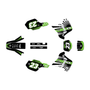 kawasaki kdx200 graphics kit 1991-1994 fh series green