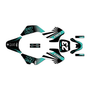kawasaki kdx50 graphics kit all years fh series teal
