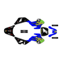 kawasaki kdx50 graphics kit all years lancaster series blue
