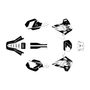kawasaki kdx200 graphics kit 1991-1994 legend series white