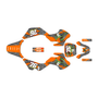 kawasaki kdx50 graphics kit all years lunatic series orange