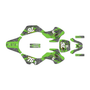 kawasaki kdx50 graphics kit all years lunatic series green
