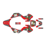 kawasaki kdx50 graphics kit all years lunatic series red