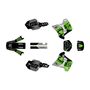 kawasaki kdx200 graphics kit 1991-1994 rail series green-shift