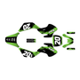 kawasaki kdx50 graphics kit all years spear series green