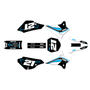 kawasaki klx125 graphics kit 2003-2007 flow series cyan