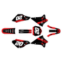 kawasaki klx125 graphics kit 2003-2007 spear series red
