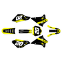 kawasaki klx125 graphics kit 2003-2007 spear series yellow