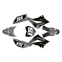 kawasaki klx110 graphics kit 2010-2026 cyberware series green