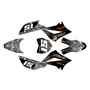 kawasaki klx110 graphics kit 2010-2026 cyberware series orange