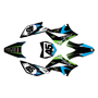 kawasaki klx110 graphics kit 2010-2026 division series green
