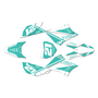 kawasaki klx110 graphics kit 2010-2026 enigma series teal-shift