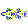 kawasaki klx110 graphics kit 2002-2009 fresh series yellow