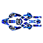 kawasaki klx110 graphics kit 2002-2009 invasion series blue