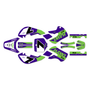 kawasaki klx110 graphics kit 2002-2009 legend series purple
