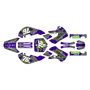 kawasaki klx110 graphics kit 2002-2009 lunatic series purple