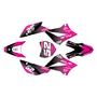 kawasaki klx110 graphics kit 2010-2026 ominous series magenta