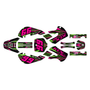 kawasaki klx110 graphics kit 2002-2009 prime series green-magenta