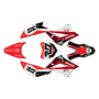 kawasaki klx110 graphics kit 2010-2026 rail series red