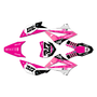 kawasaki klx110 graphics kit 2010-2026 rail series pink