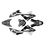 kawasaki klx110 graphics kit 2010-2026 rail series white