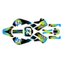 kawasaki klx110 graphics kit 2002-2009 splash series lime