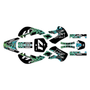 kawasaki klx110 graphics kit 2002-2009 warfare series lime