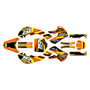 kawasaki klx110 graphics kit 2002-2009 warrior series orange