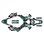 kawasaki klx140 graphics kit 2008-2018 core series teal