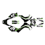 kawasaki klx140r graphics kit 2019-2026 flow series green