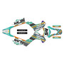 kawasaki klx140 graphics kit 2008-2018 split series teal